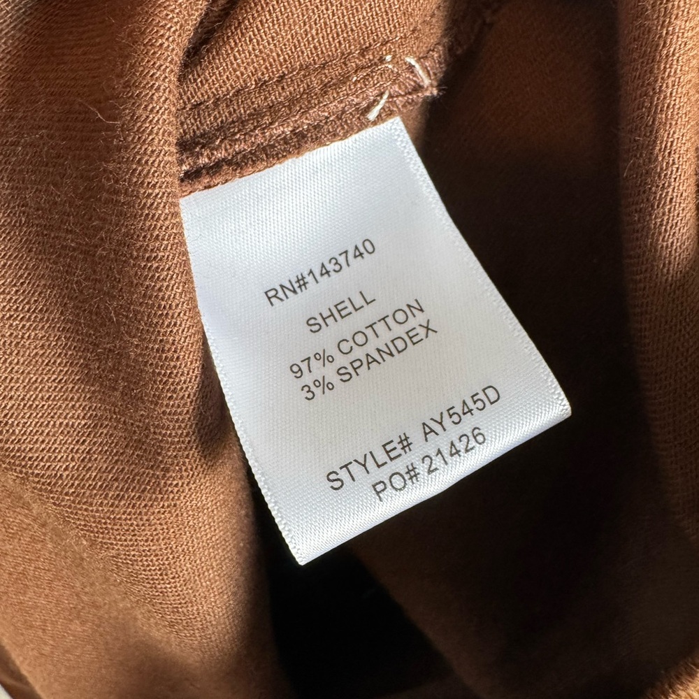 Tuckernuck Hyacinth House Chocolate Brown Puff Sleeve Denim Zip Midi Dress M - Picture 9 of 10